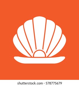 Pearl icon flat.