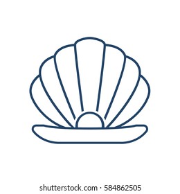 Pearl icon flat.