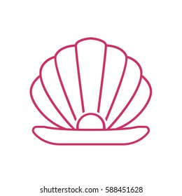 Pearl icon flat.