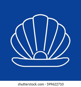Pearl icon flat.