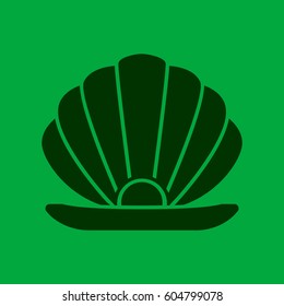 Pearl icon flat.