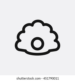 Pearl icon illustration isolated vector sign symbol