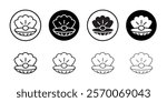 Pearl icon Outline vector for web ui
