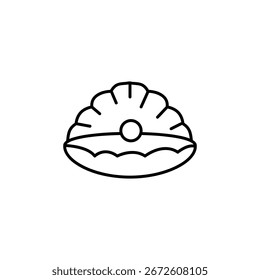 Colección de conjunto de Vector de icono de perla para Web ilustración simple para Web y App.. eps