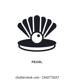 pearl isolated icon. simple element illustration from nautical concept icons. pearl editable logo sign symbol design on white background. can be use for web and mobile