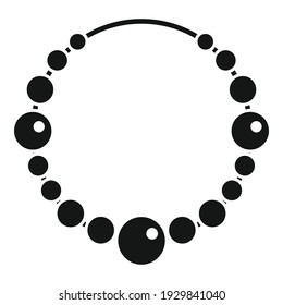 Pearl jeweler icon. Simple illustration of pearl jeweler vector icon for web design isolated on white background
