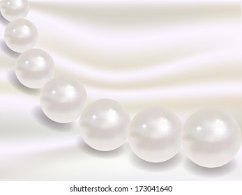 Pearl jewelry background