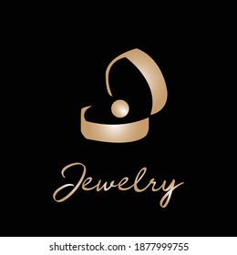 Pearl Jewelry Beauty Luxury Elegant Seashell Oyster Scallop Shell Oyster Cockle Clam Mussel logo design