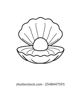 pearl line art illustration design