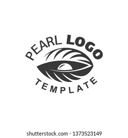 Pearl Logo Black Color Cockle Silhouette