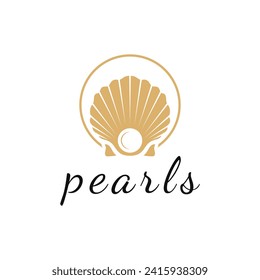 Idea de diseño del logo de Pearl con círculo