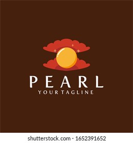 Plantilla de vectores de diseño con logotipo Pearl