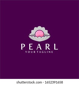 Plantilla de vectores de diseño con logotipo Pearl