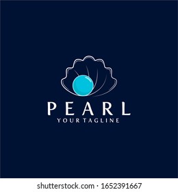 Pearl Logo Design Vector Template Stock Vector (Royalty Free