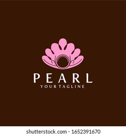 Plantilla de vectores de diseño con logotipo Pearl