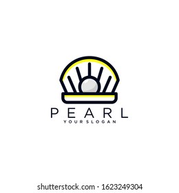Pearl Logo Template, Vector Stock Image