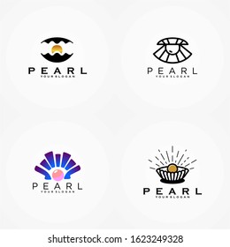 Pearl Logo Template, Vector Stock Image