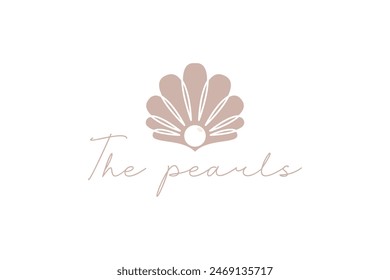 pearl logo vector icon illustration