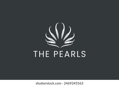 ilustración de icono de Vector de logotipo de perla