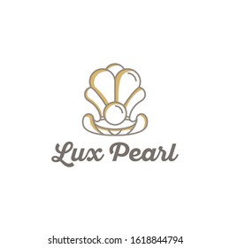 The Pearl Logo Vector Stock