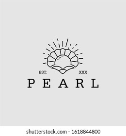 The Pearl Logo Vector Stock