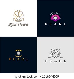 The Pearl Logo Vector Stock