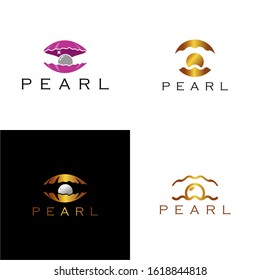 The Pearl Logo Vector Stock