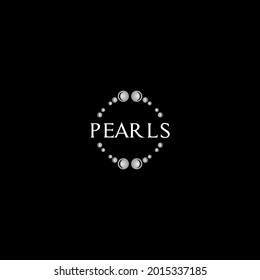 vector de logotipo perla adecuado para la empresa de moda
