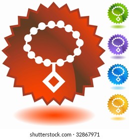 Pearl Necklace Badge