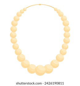 Pearl necklace icon cartoon vector. Luxury shop facade. Buy ear interior