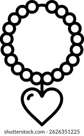 Pearl Necklace New Creative Vector Icons Design