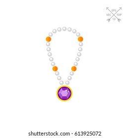 Pearl Necklace with Pendant Icon