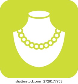 Collar de perlas Icono de Vector Ilustración de diseño