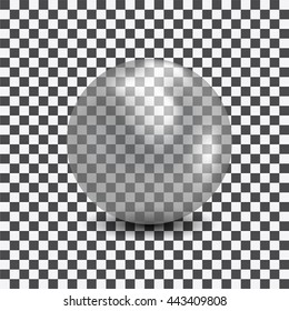 Pearl on black-and-white background