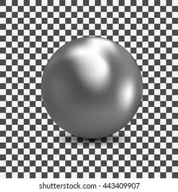 Pearl on black-and-white background