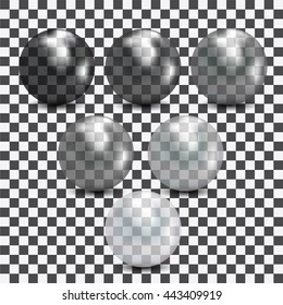 Pearl on black-and-white background