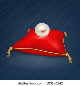 Pearl on pillow