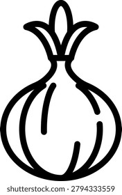 Pearl Onion Vector Design Icon Style