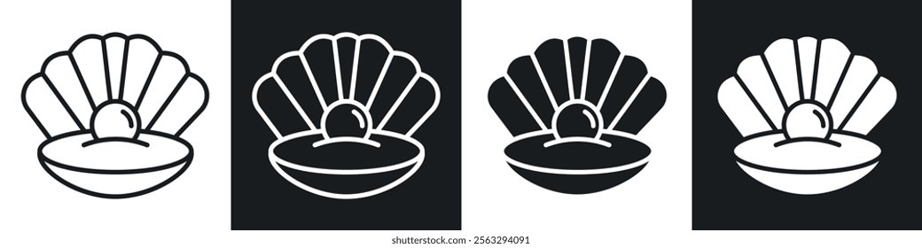 Pearl in the open shell icon pack for app and website ui designs.