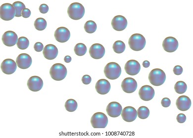 Pearl pattern. Gentle pearls background. Isolated. Vector illustration for invitation, card, celebration, party, carnival, festive holiday and Your project.