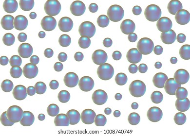 Pearl pattern. Gentle pearls background. Isolated. Vector illustration for invitation, card, celebration, party, carnival, festive holiday and Your project.