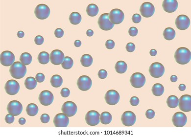 Pearl pattern. Gentle pearls background. Vector illustration for invitation, card, celebration, party, carnival, festive holiday and Your project. Pastel Background