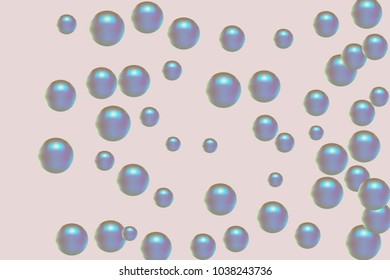 Pearl pattern. Gentle pearls background. Vector illustration for invitation, card, celebration, party, carnival, festive holiday and Your project. Pastel Background