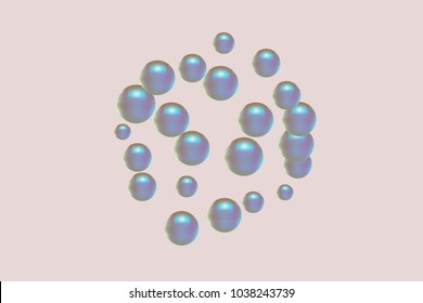 Pearl pattern. Gentle pearls background. Vector illustration for invitation, card, celebration, party, carnival, festive holiday and Your project. Pastel Background