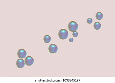 Pearl pattern. Gentle pearls background. Vector illustration for invitation, card, celebration, party, carnival, festive holiday and Your project. Pastel Background