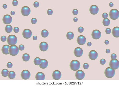 Pearl pattern. Gentle pearls background. Vector illustration for invitation, card, celebration, party, carnival, festive holiday and Your project. Pastel Background