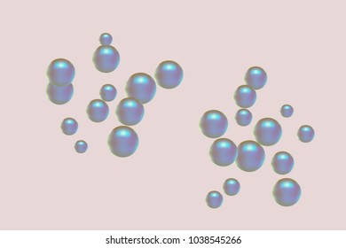 Pearl pattern. Gentle pearls background. Vector illustration for invitation, card, celebration, party, carnival, festive holiday and Your project. Pastel Background