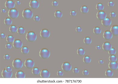 Pearl pattern. Gentle pearls background. Vector illustration for invitation, card, celebration, party, carnival, festive holiday and Your project. Gentle brown Background