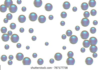 Pearl pattern. Gentle pearls background. Isolated. Vector illustration for invitation, card, celebration, party, carnival, festive holiday and Your project.