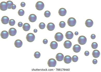 Pearl pattern. Gentle pearls background. Isolated. Vector illustration for invitation, card, celebration, party, carnival, festive holiday and Your project.
